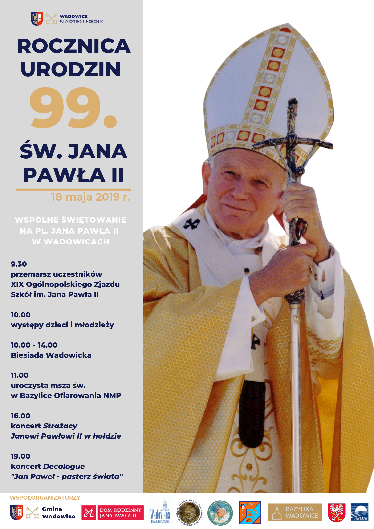 Kopia 99.JPII - Świętujmy wspólnie rocznicę urodzin Jana Pawła II