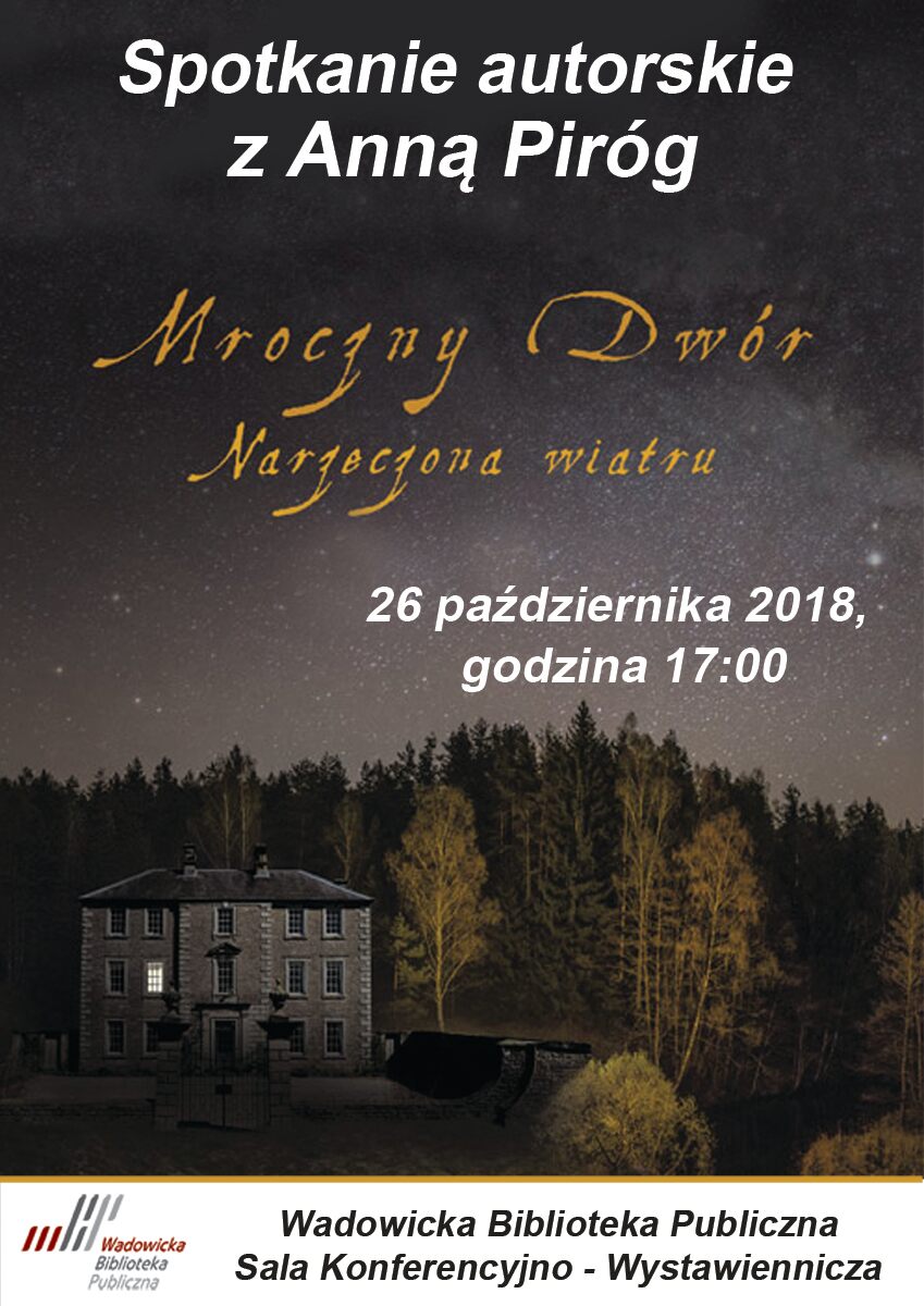 plakat Pirog - Spotkanie autorskie z Anną Piróg